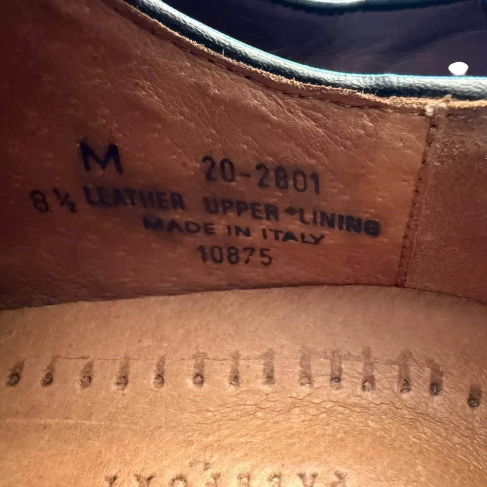 Johnston & Murphy Passport Burgundy Black Oxfords 20-2801‎ Men's Shoes size 8.5